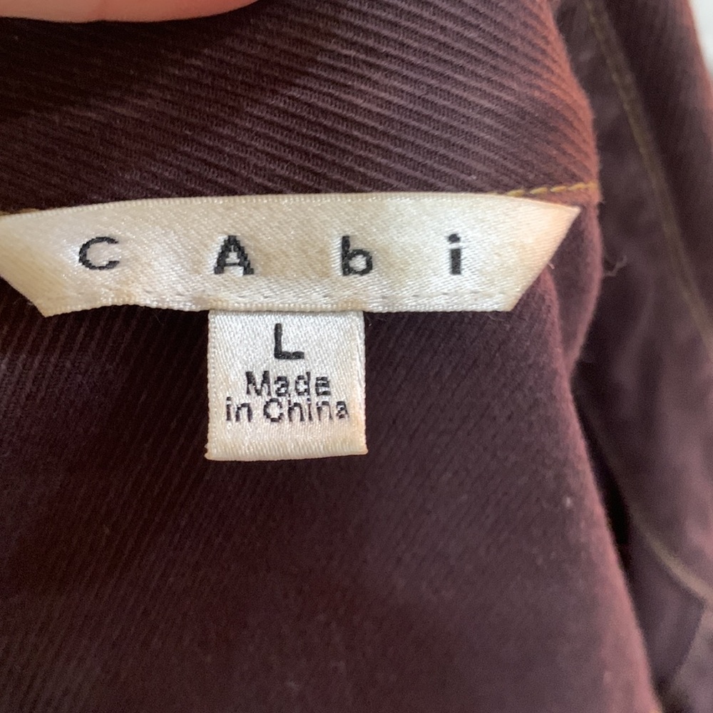 CAbi , Large, chocolate brown snap front jacket - Picture 8 of 10